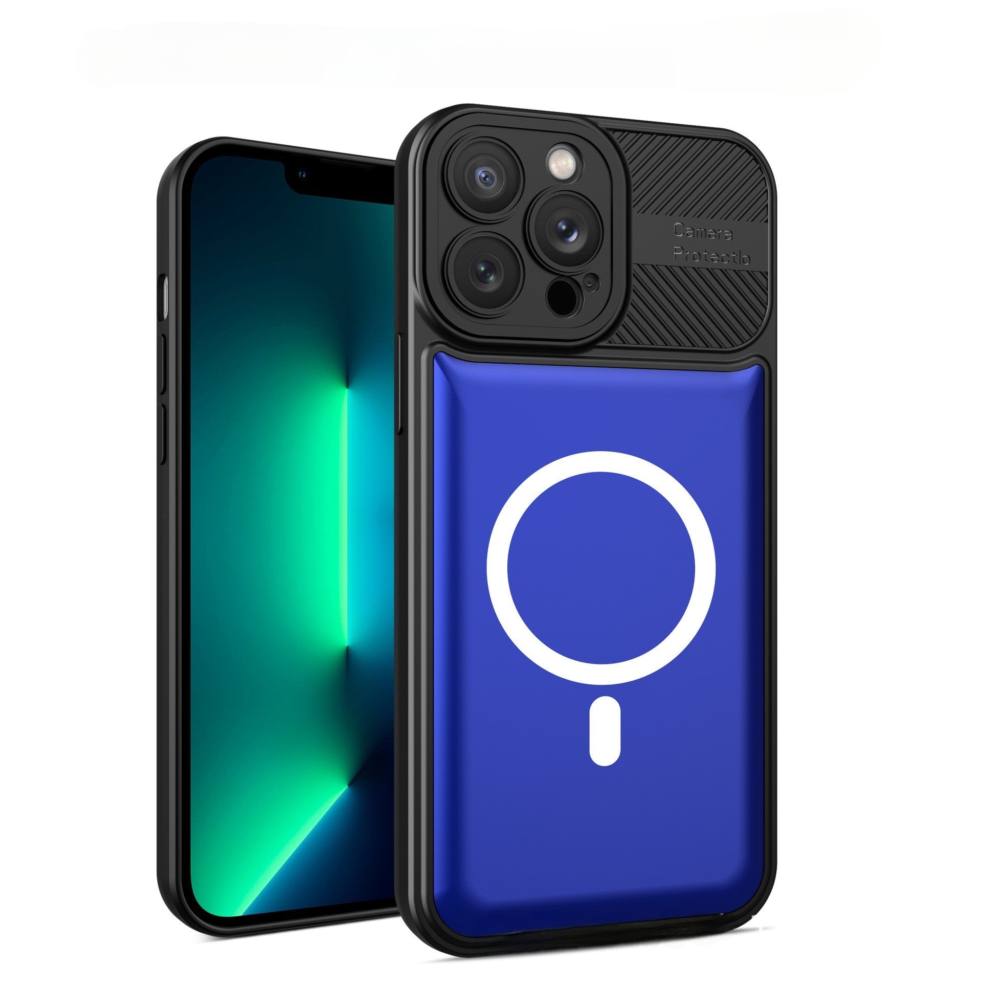 Husa Husa Urban Armor pentru Samsung A23 5G Albastru, Suport Auto Magnetic, Protectie Antisoc, Flippy-0