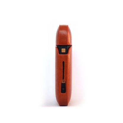 Husa Flippy pentru IQOS 2.4 Plus, Capac de Protectie, Anti Soc si Zgarieturi, din Piele Ecologica, 43 g, 12 x 6 x 2.5 cm, Maro-1