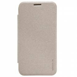 Husa Lenovo S860 Nillkin Sparkle Flip Auriu-1