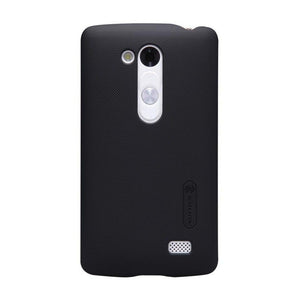 Husa LG L Fino D295 Nillkin Frosted Shield Negru + Folie de protectie-0