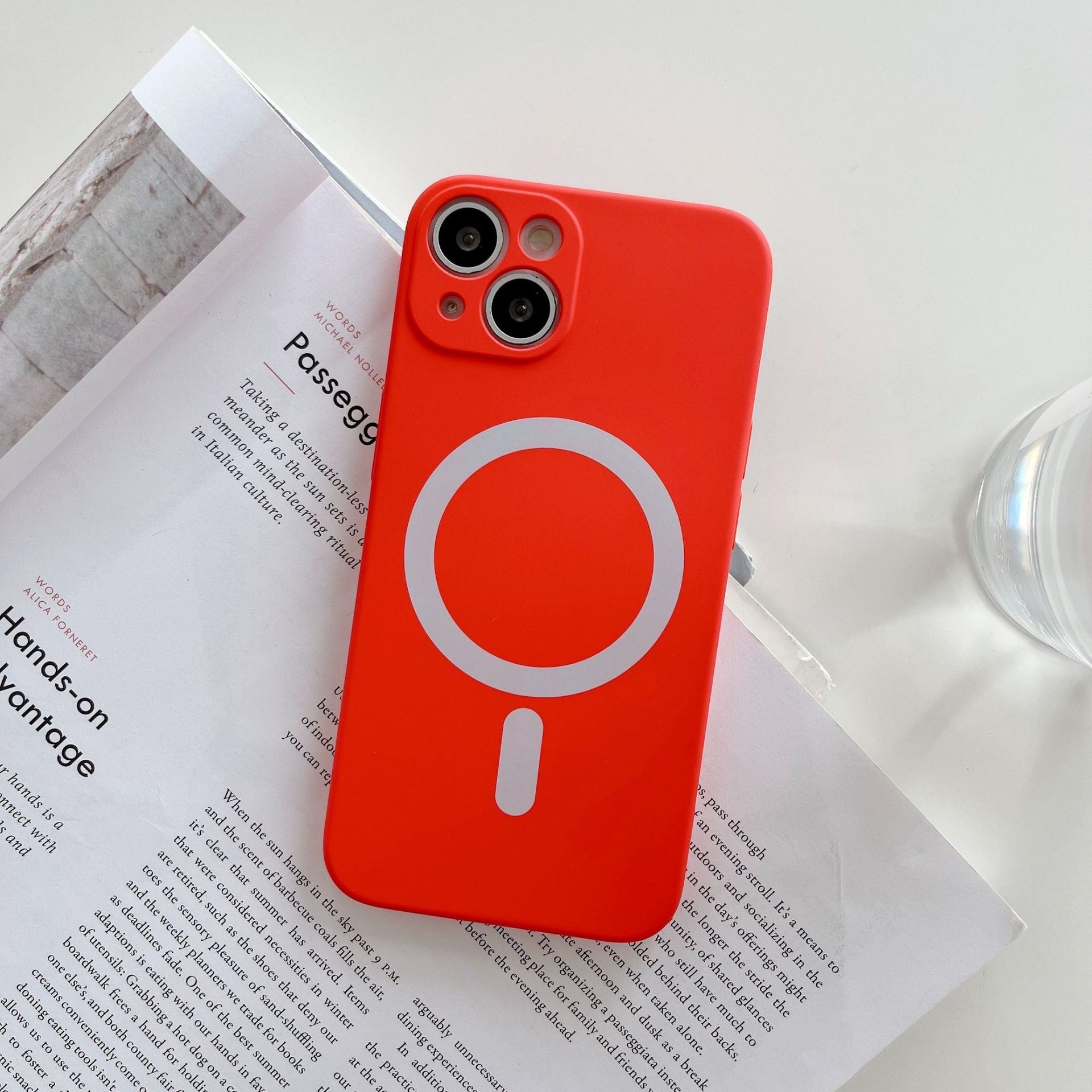 Husa MagSafe pentru Apple iPhone 11, Silicon, Protectie pentru camera, Magnetica, Incarcare Wireless,  Flippy, Rosu-2