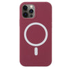 Husa MagSafe liquid large hole magnetic shell pentru Apple iPhone 11, Full Cover, Liquid Silicone, Magnetica, Incarcare Wireless, Flippy, Mov-0