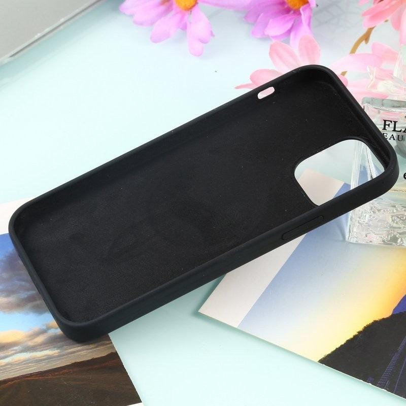 Husa MagSafe liquid large hole magnetic shell pentru Apple iPhone 13 Pro, Full Cover, Liquid Silicone, Magnetica, Incarcare Wireless, Flippy, Negru-4