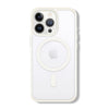 Husa MagSafe pentru Apple iPhone 11, Full Cover, Frosted Acrylic Color Big Hole, Magnetica, Incarcare Wireless, Flippy, Alb-0