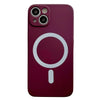 Husa MagSafe pentru Apple iPhone 11, Silicon, Protectie pentru camera, Magnetica, Incarcare Wireless,  Flippy, Visiniu-0