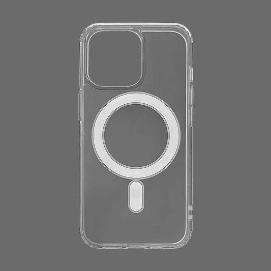 Husa MagSafe Silicone Acryl pentru iPhone 14 Pro, Flippy, ambalaj Blister Transparenta-1
