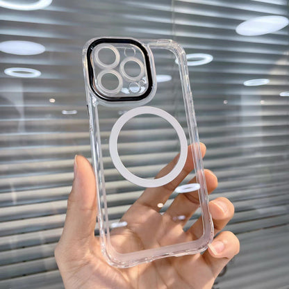 Husa MagSafe Silicone pentru iPhone 12 Pro, Flippy, Transparenta, Magnetica, Extra Protectie Camera Negru-2