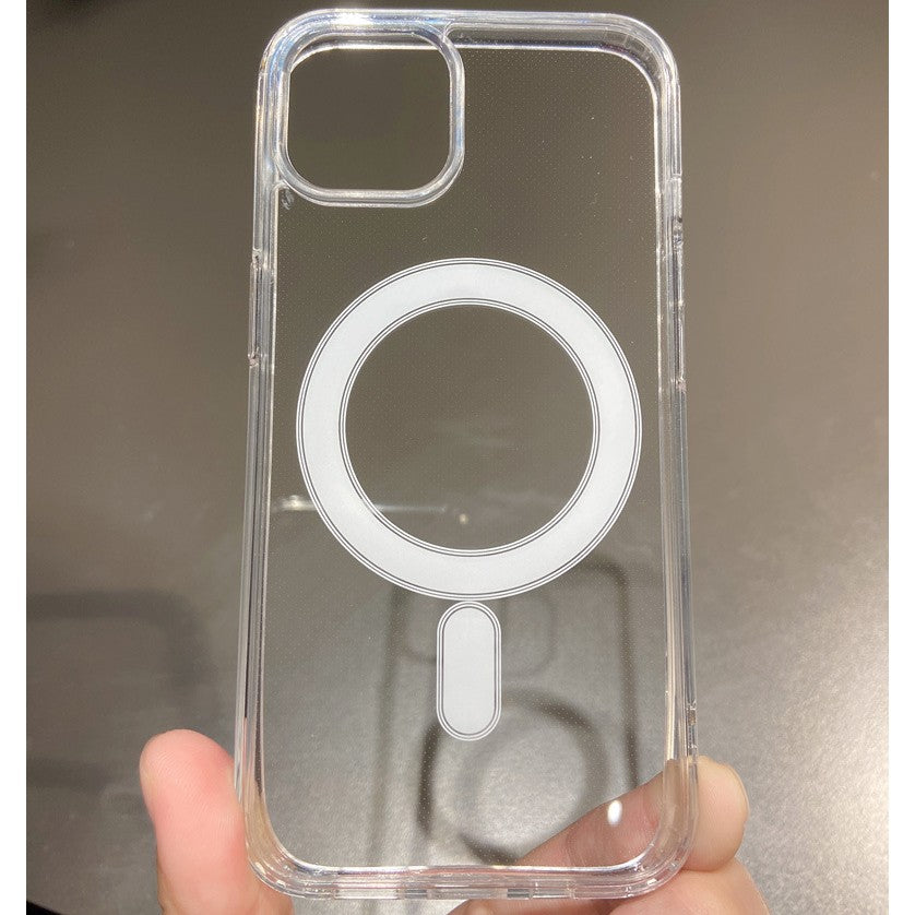 Husa MagSafe Silicone pentru iPhone 14 Pro, Flippy, Transparenta-4