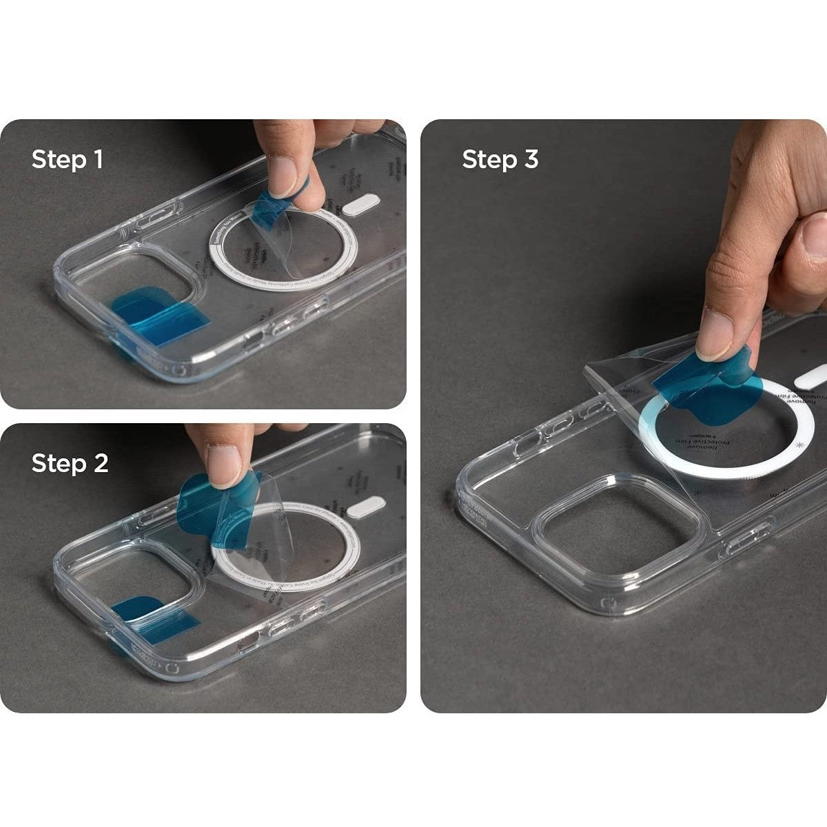 Husa MagSafe Silicone pentru iPhone 14 Pro, Flippy, Transparenta-6