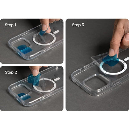 Husa MagSafe Silicone pentru iPhone 14 Pro, Flippy, Transparenta-6