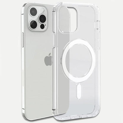 Husa MagSafe Silicone pentru iPhone 14 Pro Max, Flippy, Transparenta-1