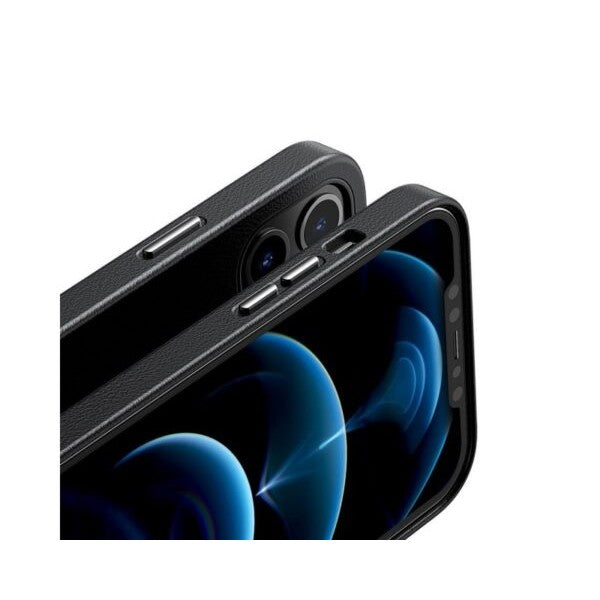 Husa protectie Flippy pentru iPhone 14 Pro Max Mag Safe, 2 in 1 incarcare si magnet, Soft silicone, Negru-2
