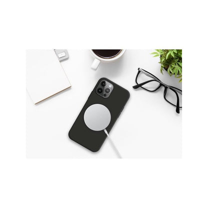 Husa protectie Flippy pentru iPhone 14 Pro Mag Safe, 2 in 1 incarcare si magnet, Soft silicone, Verde-1