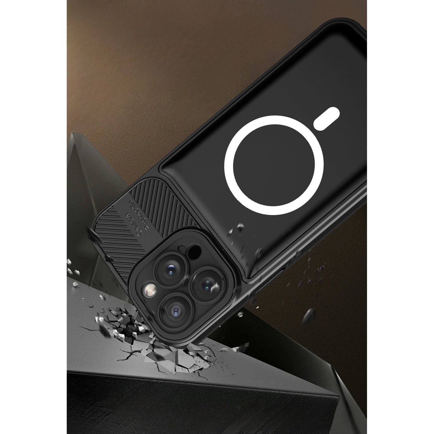 Husa pentru Apple iPhone 14 Pro Max MagSafe, Urban Armor, Flippy, Negru, suport magnetic-1
