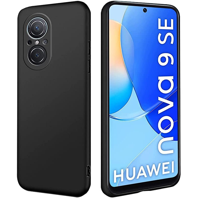 Husa Matte TPU pentru Huawei NOVA 9 SE, Flippy, Silicon Slim, Protectie Antisoc, Negru-0