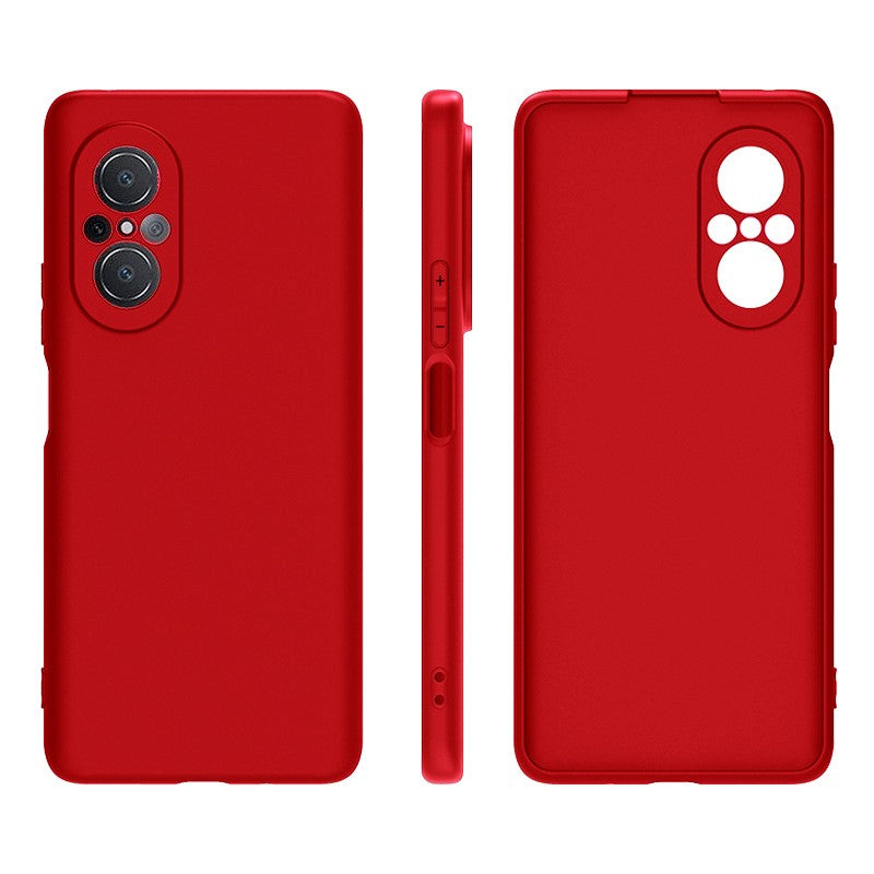 Husa Matte TPU pentru Huawei NOVA 9 SE, Flippy, Silicon Slim, Protectie Antisoc, Rosu-1