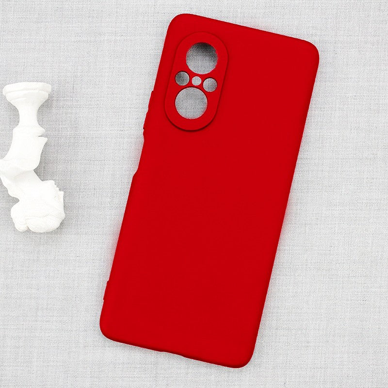 Husa Matte TPU pentru Huawei NOVA 9 SE, Flippy, Silicon Slim, Protectie Antisoc, Rosu-2