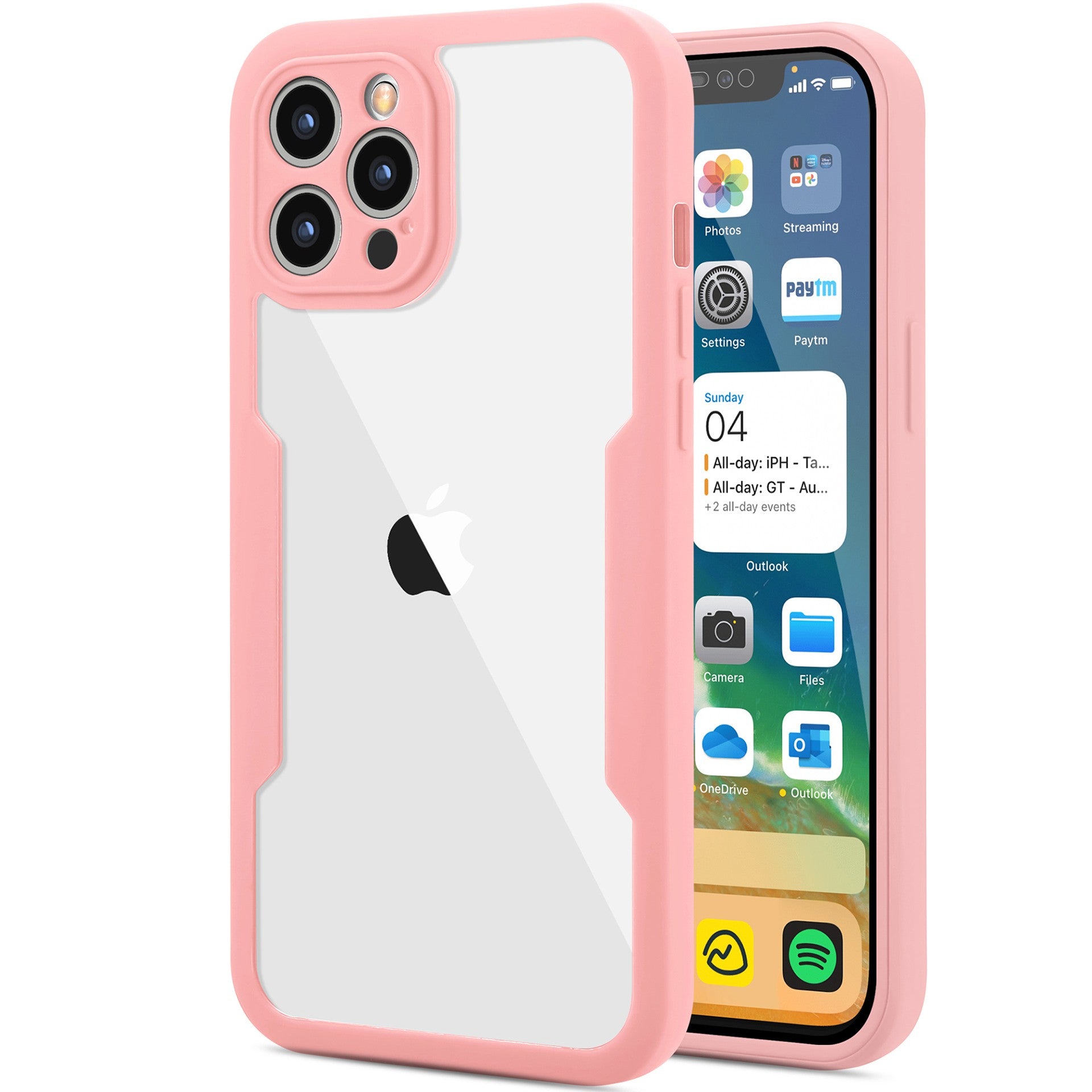 Husa Max Defence pentru Samsung Galaxy A33 5G, Bumper Roz, Fata Dubla Transparenta, Protectie Antisoc Full 360 ( fata, spate, margini ), Flippy-0