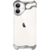 Husa Metalica Compatibila cu iPhone 16, Flippy, Protectie pentru Colturile Telefonului si Camera, Aliaj, Antisoc, Antizgariere, Argintiu-0