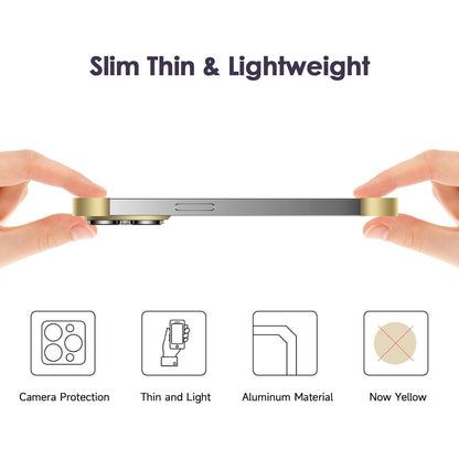 Husa Metalica Edgeless Compatibila cu iPhone 16, Flippy, Protectie pentru Colturi si Camera, Aliaj Aluminiu, Antisoc, Antizgariere, Auriu-6