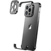 Husa Metalica Edgeless Compatibila cu iPhone 16, Flippy, Protectie pentru Colturi si Camera, Aliaj Aluminiu, Antisoc, Antizgariere, Negru-0