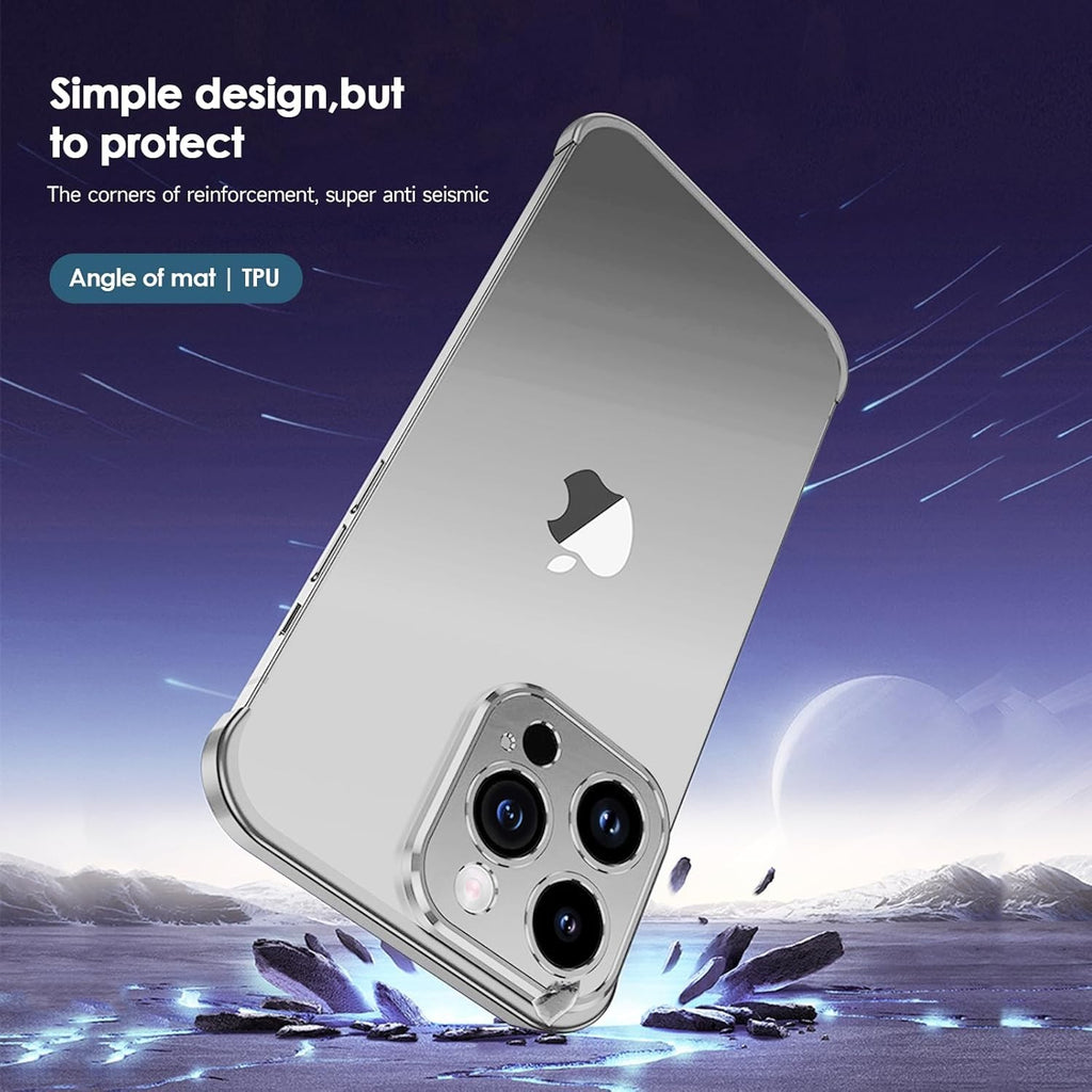 Husa Metalica Edgeless Compatibila cu iPhone 16 Plus, Flippy, Protectie pentru Colturi si Camera, Aliaj Aluminiu, Antisoc, Antizgariere, Argintiu Titan-4