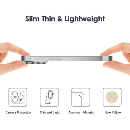 Husa Metalica Edgeless Compatibila cu iPhone 16 Plus, Flippy, Protectie pentru Colturi si Camera, Aliaj Aluminiu, Antisoc, Antizgariere, Argintiu Titan-6