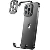 Husa Metalica Edgeless Compatibila cu iPhone 16 Plus, Flippy, Protectie pentru Colturi si Camera, Aliaj Aluminiu, Antisoc, Antizgariere, Negru-0