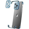 Husa Metalica Edgeless Compatibila cu iPhone 16 Plus, Flippy, Protectie pentru Colturi si Camera, Aliaj Aluminiu, Antisoc, Antizgariere, Albastru-0