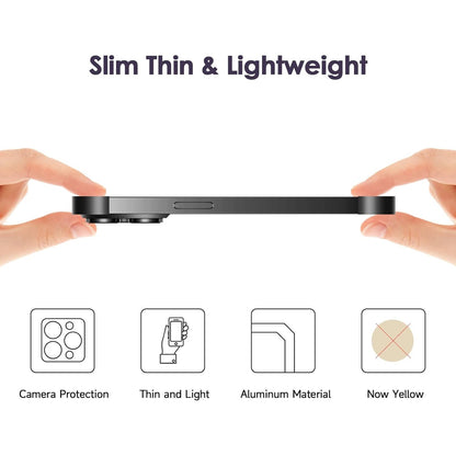 Husa Metalica Edgeless Compatibila cu iPhone 16 Pro Max, Flippy, Protectie pentru Colturi si Camera, Aliaj Aluminiu, Antisoc, Antizgariere, Negru-8