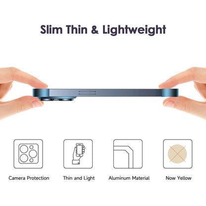 Husa Metalica Edgeless Compatibila cu iPhone 16 Pro Max, Flippy, Protectie pentru Colturi si Camera, Aliaj Aluminiu, Antisoc, Antizgariere, Albastru-8