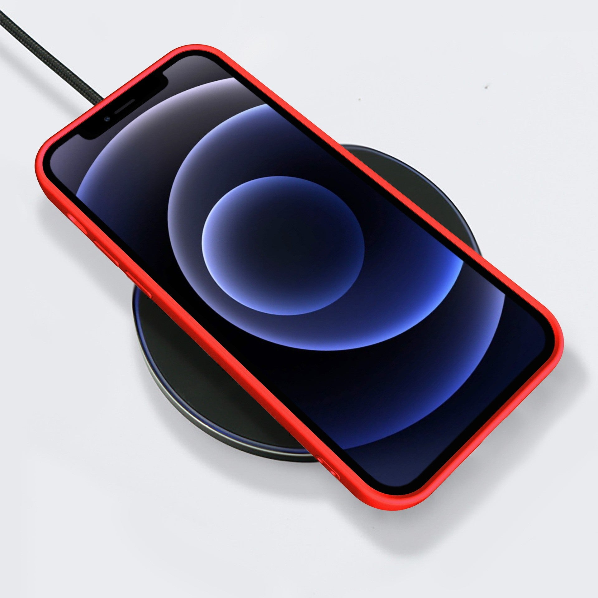 Husa pentru Samsung Galaxy A03 4G, Flippy, Liquid Silicone, cu Microfibra pe interior, Protectie Antisoc, Rosu-1