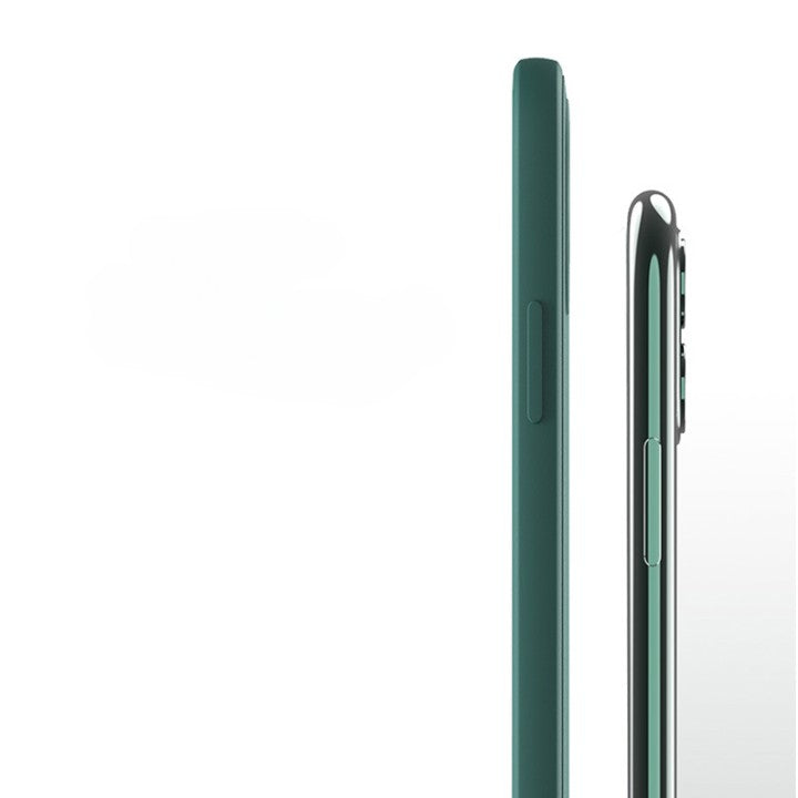 Husa pentru Samsung Galaxy A3 4G, Flippy, Liquid Silicone, cu Microfibra pe interior, Protectie Antisoc, Verde inchis-2