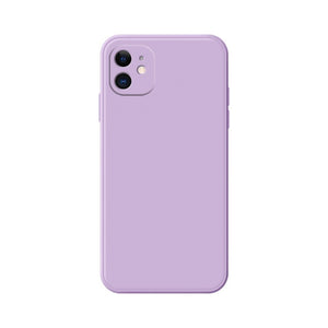 Husa pentru Apple iPhone 14 Flippy, Liquid Silicone, cu Microfibra pe interior, Protectie Antisoc, Grass purple, Mov-0