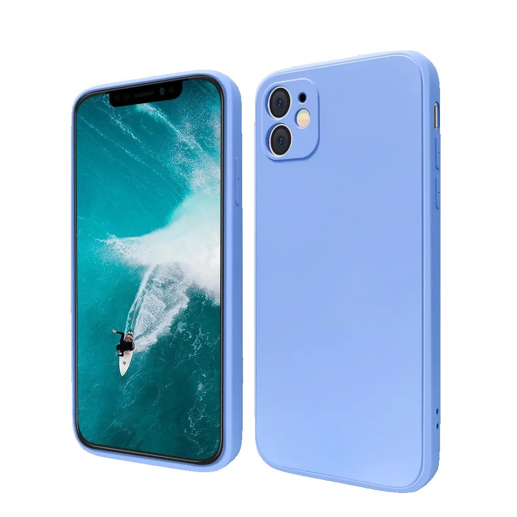 Husa pentru Apple iPhone 14 Flippy, Liquid Silicone, cu Microfibra pe interior, Protectie Antisoc, Lilac Purple( Mov)-2
