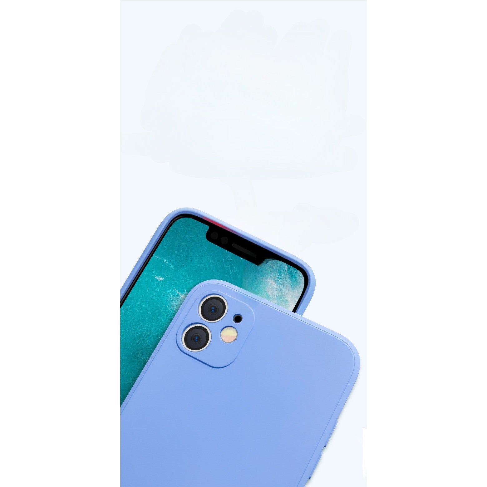 Husa pentru Apple iPhone 14 Flippy, Liquid Silicone, cu Microfibra pe interior, Protectie Antisoc, Lilac Purple( Mov)-3