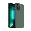 Husa pentru Apple iPhone 14 Plus Flippy, Liquid Silicone, cu Microfibra pe interior, Protectie Antisoc, Dark Green, Verde inchis-0