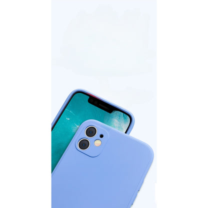 Husa pentru Apple iPhone 14 Plus Flippy, Liquid Silicone, cu Microfibra pe interior, Protectie Antisoc, Lilac Purple( Mov)-3