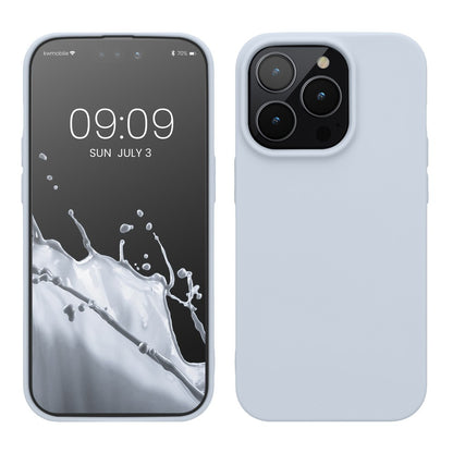 Husa pentru Apple iPhone 14 Pro Flippy, Liquid Silicone, cu Microfibra pe interior, Protectie Antisoc, Grey, Gri-2