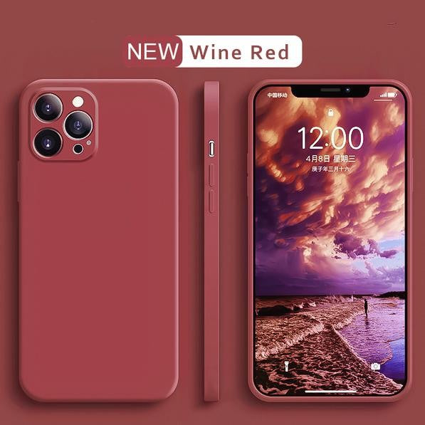 Husa pentru Apple iPhone 14 Pro Max Flippy, Liquid Silicone, cu Microfibra pe interior, Protectie Antisoc, Wine red, Claret-3