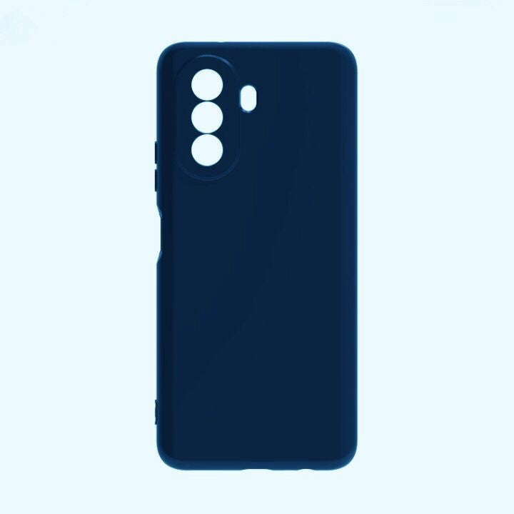 Husa pentru Huawei Huawei Y90, Flippy, Liquid Silicone, cu Microfibra pe interior, Protectie Antisoc, Albastru Inchis-3
