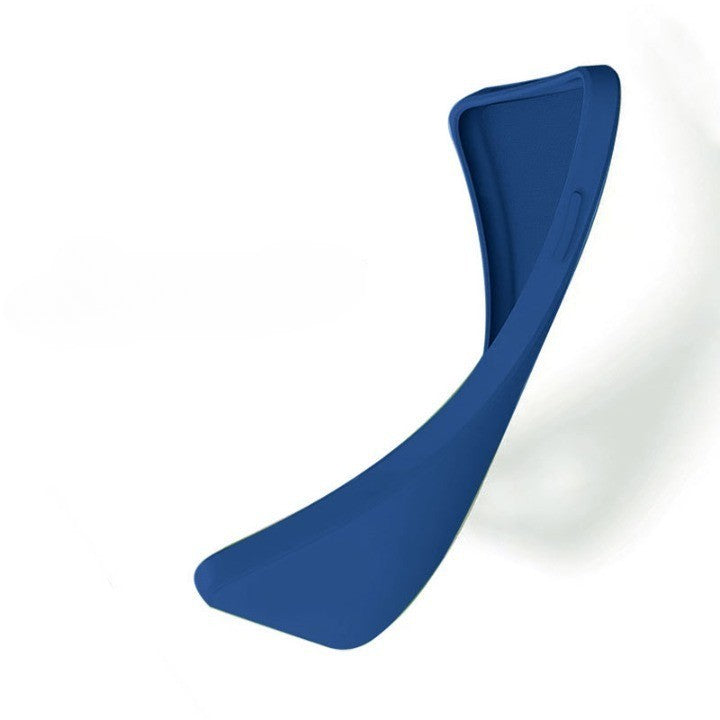Husa pentru Huawei Huawei Y90, Flippy, Liquid Silicone, cu Microfibra pe interior, Protectie Antisoc, Albastru Inchis-4