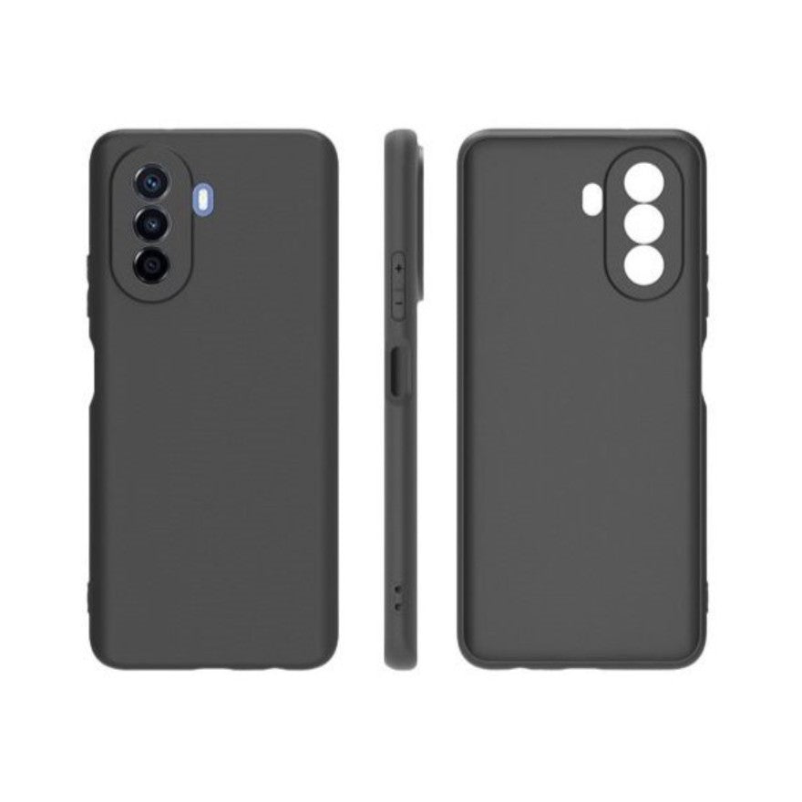 Husa pentru Huawei NOVA 10, Flippy, Liquid Silicone, cu Microfibra pe interior, Protectie Antisoc, Negru-0