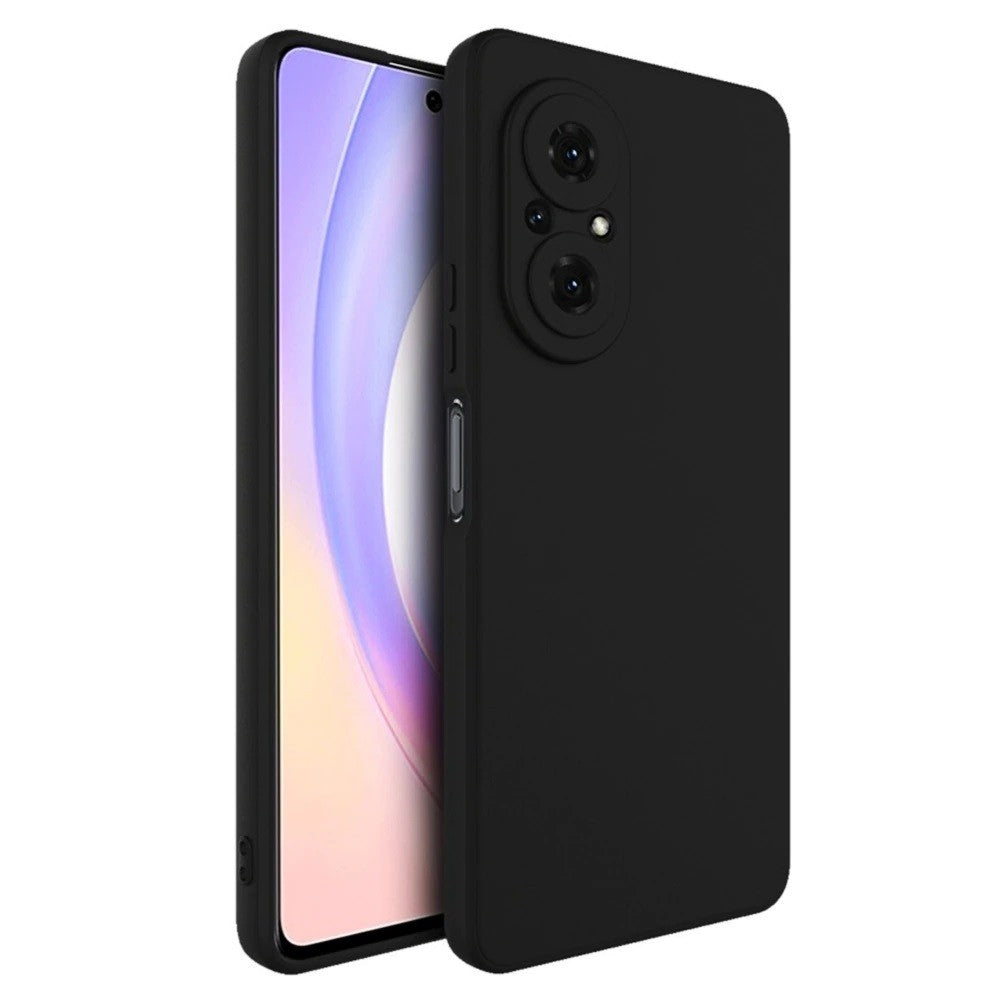 Husa pentru Huawei NOVA 9 SE, Flippy, Liquid Silicone, cu Microfibra pe interior, Protectie Antisoc, Negru-0