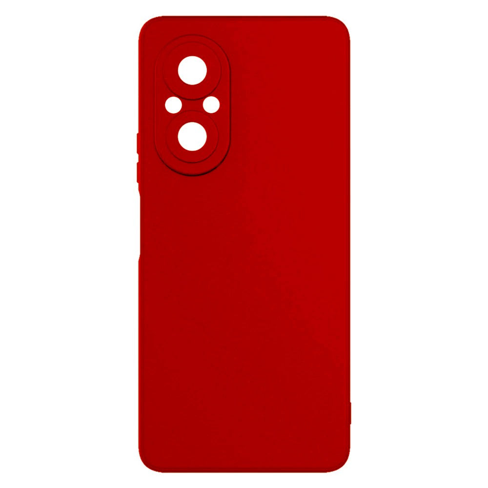 Husa pentru Huawei NOVA 9 SE, Flippy, Liquid Silicone, cu Microfibra pe interior, Protectie Antisoc, Rosu-1