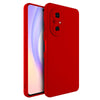 Husa pentru Huawei NOVA 9 SE, Flippy, Liquid Silicone, cu Microfibra pe interior, Protectie Antisoc, Rosu-0