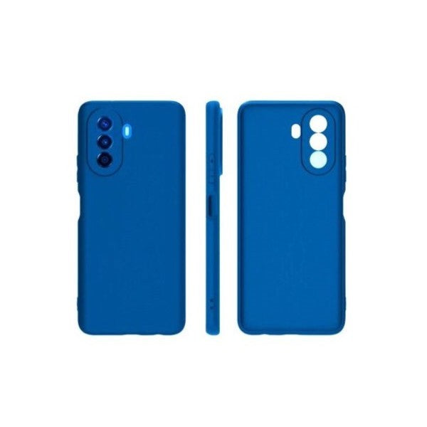 Husa pentru Huawei NOVA Y70, Flippy, Liquid Silicone, cu Microfibra pe interior, Protectie Antisoc, Navy Blue-0