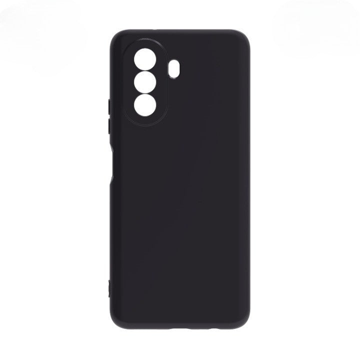 Husa pentru Huawei NOVA Y70, Flippy, Liquid Silicone, cu Microfibra pe interior, Protectie Antisoc, Negru-1