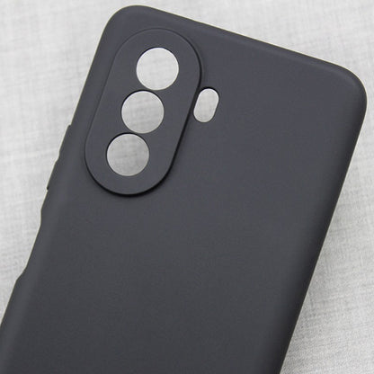 Husa pentru Huawei NOVA Y70, Flippy, Liquid Silicone, cu Microfibra pe interior, Protectie Antisoc, Negru-2