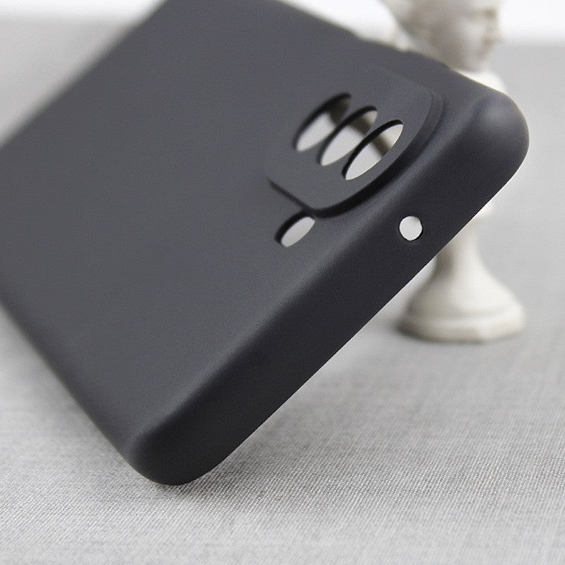 Husa pentru Huawei NOVA Y70, Flippy, Liquid Silicone, cu Microfibra pe interior, Protectie Antisoc, Negru-3